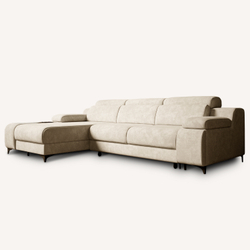 Угловой диван "Дуглас" с оттоманкой (Велюр Daily 130)