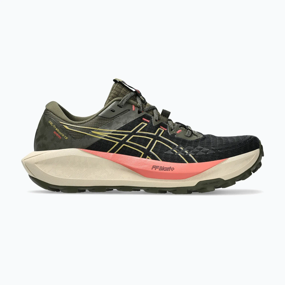 Женские Кроссовки для бега ASICS Gel-Trabuco 13 GTX black/lemongrass