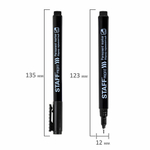 Маркер перманентный "Profit PM-105", ЧЕРНЫЙ, тонкий металлический наконечник 0,5 мм