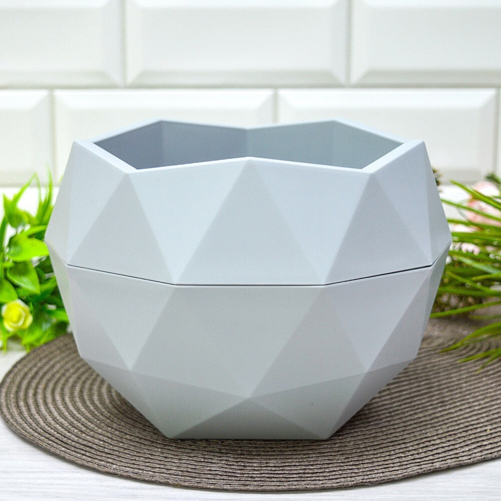 Кашпо Топаз 2,5л, серый жемчуг