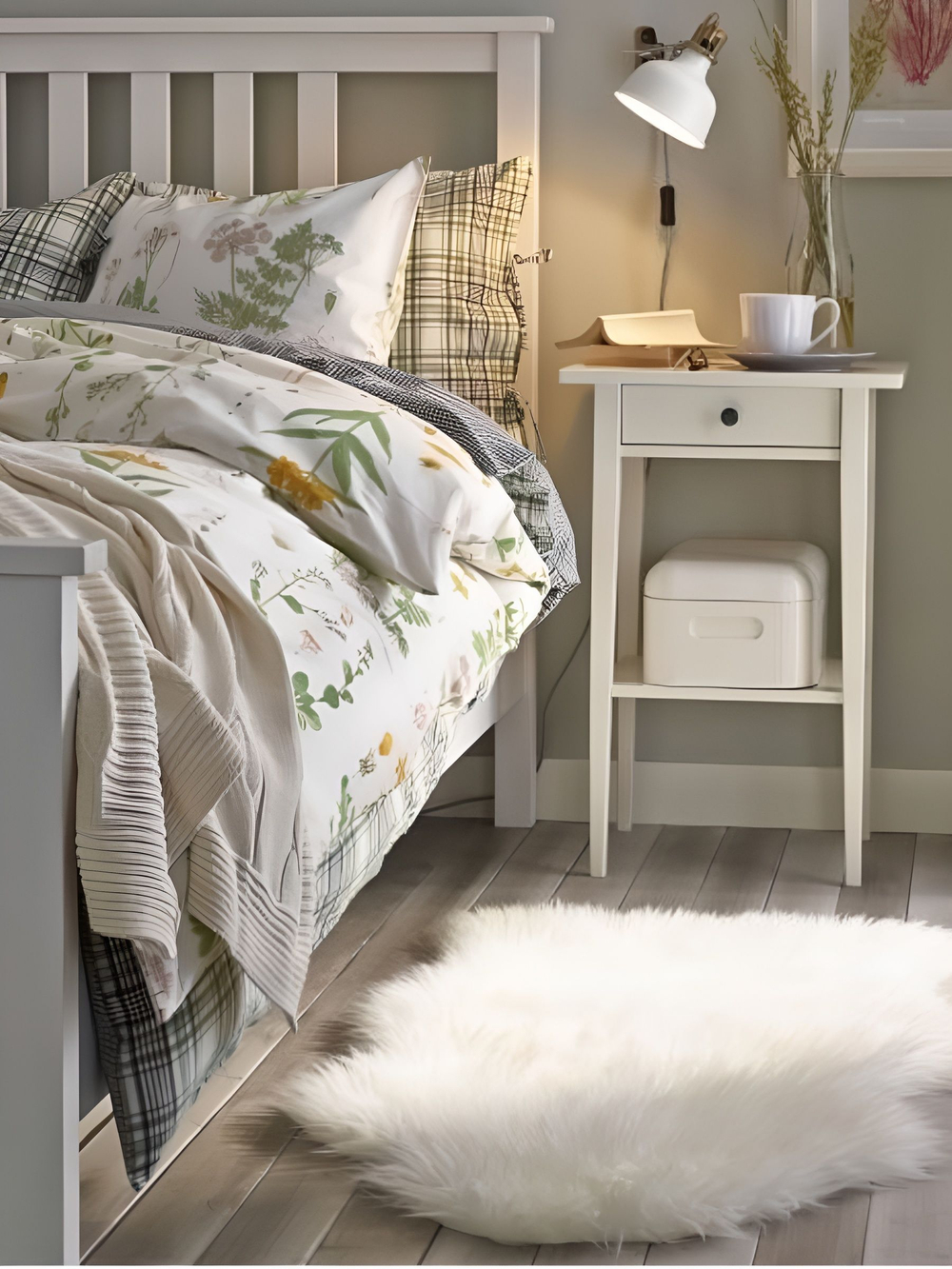 IKEA Комод HEMNES 2 ящика, 54*66*38, белый, КЫМОР (ХЕМНЕС ИКЕА)