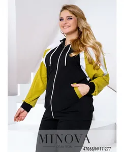 Костюм 17-277-лайм-черный Minova