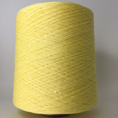 MAGIC; 100% хлопок, прозрачные пайетки 2мм; 580м/100гр; цвет: светло-жёлтый, прозрачные пайетки 2мм; ТОЛЬКО!! бобинки: 36, 36 гр