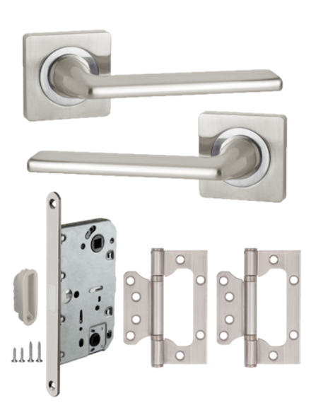 Ручка дверная с магнитной защелкой и петлями TREND