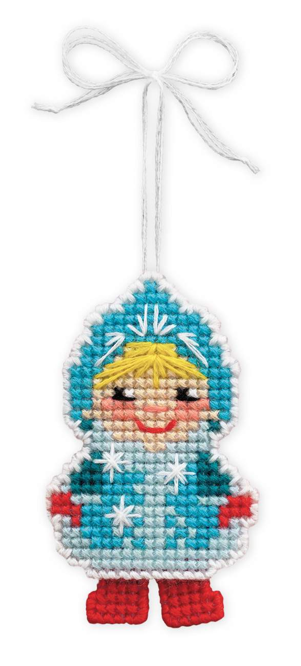 Наименование:"Новогодняя игрушка "Снегурочка""¶Артикул:№1539АС¶Каталог: 27¶Нитки: шерсть/акрил Safil