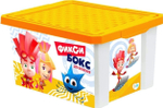 Ящик для хранения игрушек Фиксики, 17л желтый (Little Angel)
