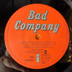 Винтажная виниловая пластинка LP Bad Company Ready For Love (Япония 1974) (Без Оби)