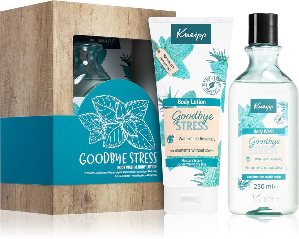Kneipp nourishing body lotion 200 мл + refreshing shower gel 250 мл Goodbye Stress