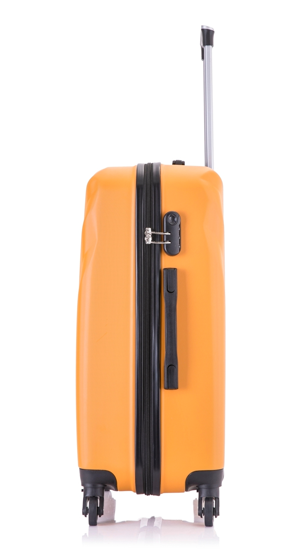 Чемодан на колесах L’case Phuket размера XL (78х54х30 см), объем 110 литров, вес 3,8 кг, Оранжевый