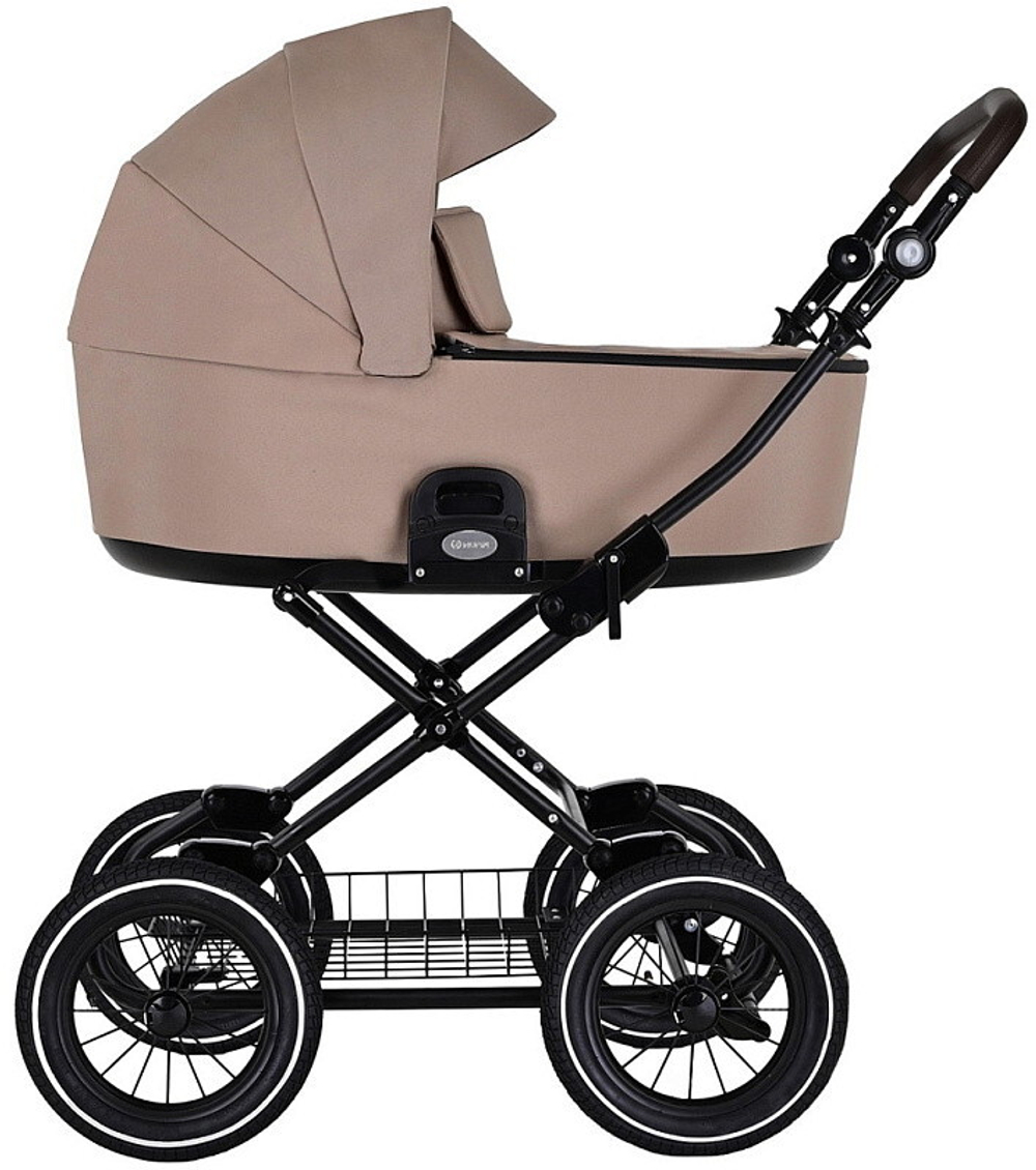 Детская коляска Roan Bass Next Classic d12 3 в 1 с автокреслом Tutis Elo Black RCL266/1 Amber