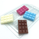 Форма для шоколада ПЛИТКА 40*27 плоская ячейка, пластик