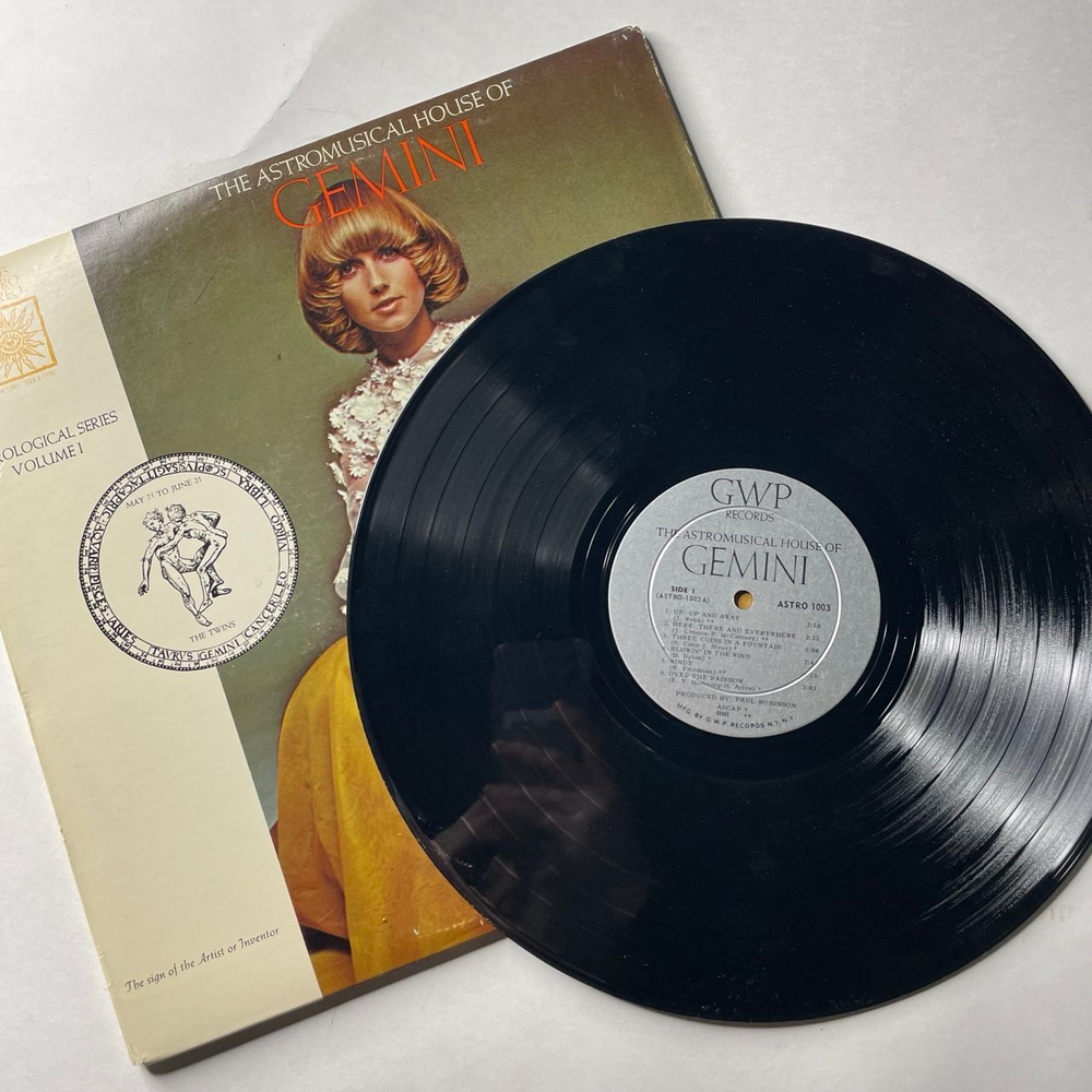 Винтажная виниловая пластинка LP The Astromusical House Of Gemini (США 1969)