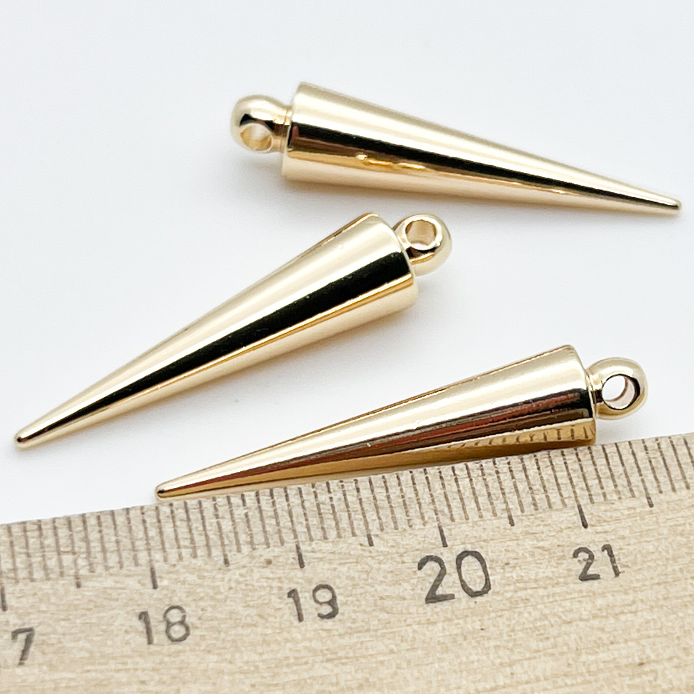 Подвеска Шип большой, цвет золото, размер 36*7,5 мм, цена за 1 шт