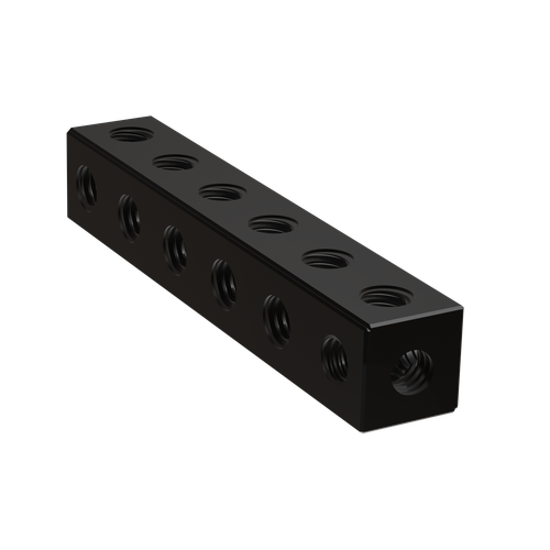 6 Hole Threaded Square Beam