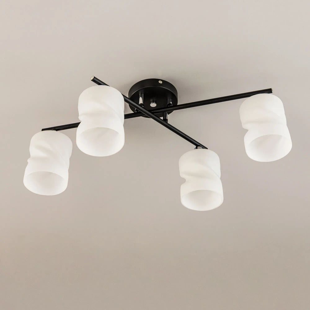 Citilux Нильс CL132145 Люстра потолочная Чёрная