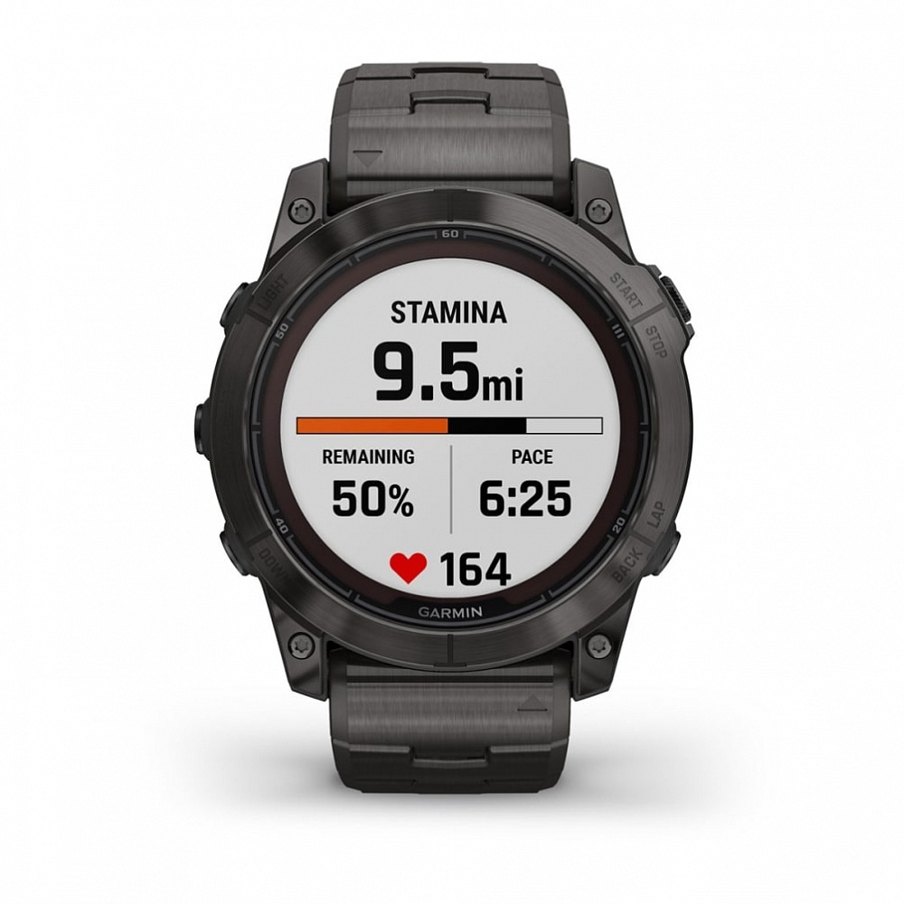 Смарт часы Garmin Fenix 7X Pro Sapphire Solar Edition Титановый угольно-серый корпус с DLC-покрытием и титановым браслетом