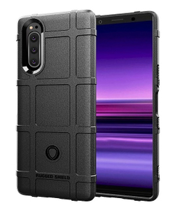 Чехол на Sony Xperia 5 цвет Black (черный), серия Armor от Caseport