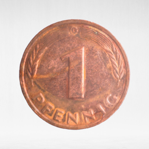 Germany, 1 Pfennig, 1984, (Karlsruhe Mint - "G"), VF