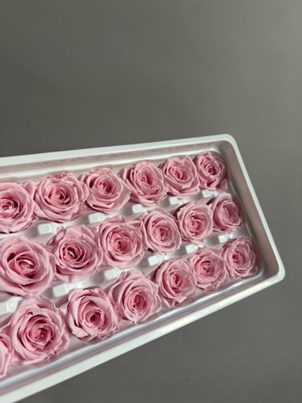 Роза классическая розовая d=2-3 см (упак 21 шт)