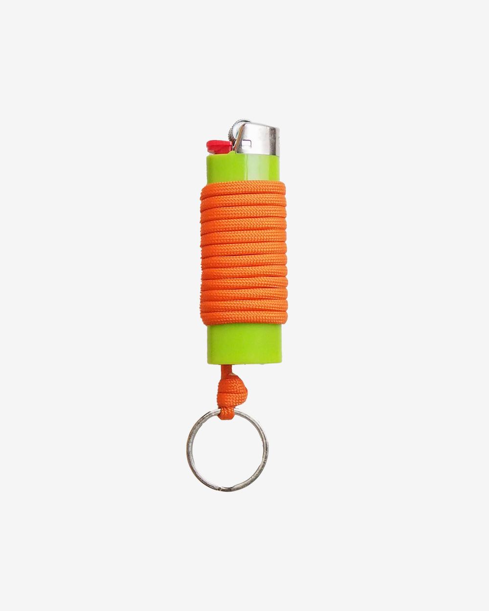 Зажигалка Ack Items зеленая (оранжевый шнурок)