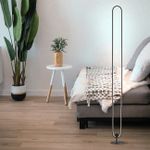 Напольный светодиодный светильник 36Вт, 2880лм, 4500K, Ra>80, металл/силикон, чёрный