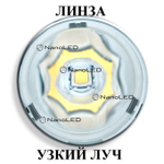 Фара светодиодная NANOLED 40W, 4 LED CREE X-ML, узкий луч, 198*64,5*92 мм