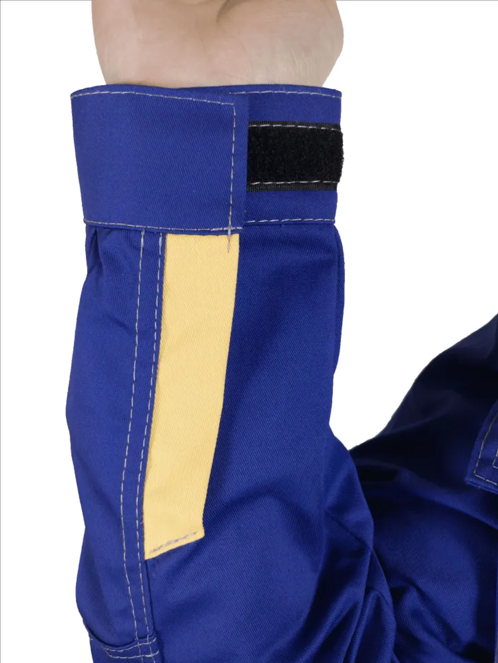 Костюм мужской летний «ДНЕПР» (куртка+полукомбинезон) цв.васильковый/светло-серый