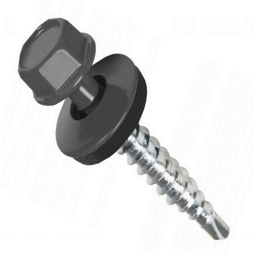 Кровельные Саморезы 4,8х35 серый графит