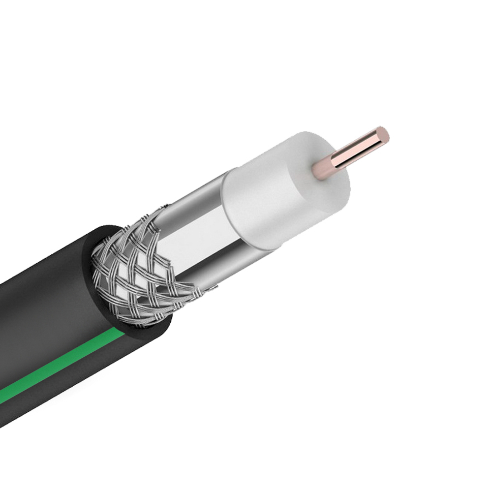 Кабель коаксиальный RG-6SAT-Optima высокого качества CADENA черный