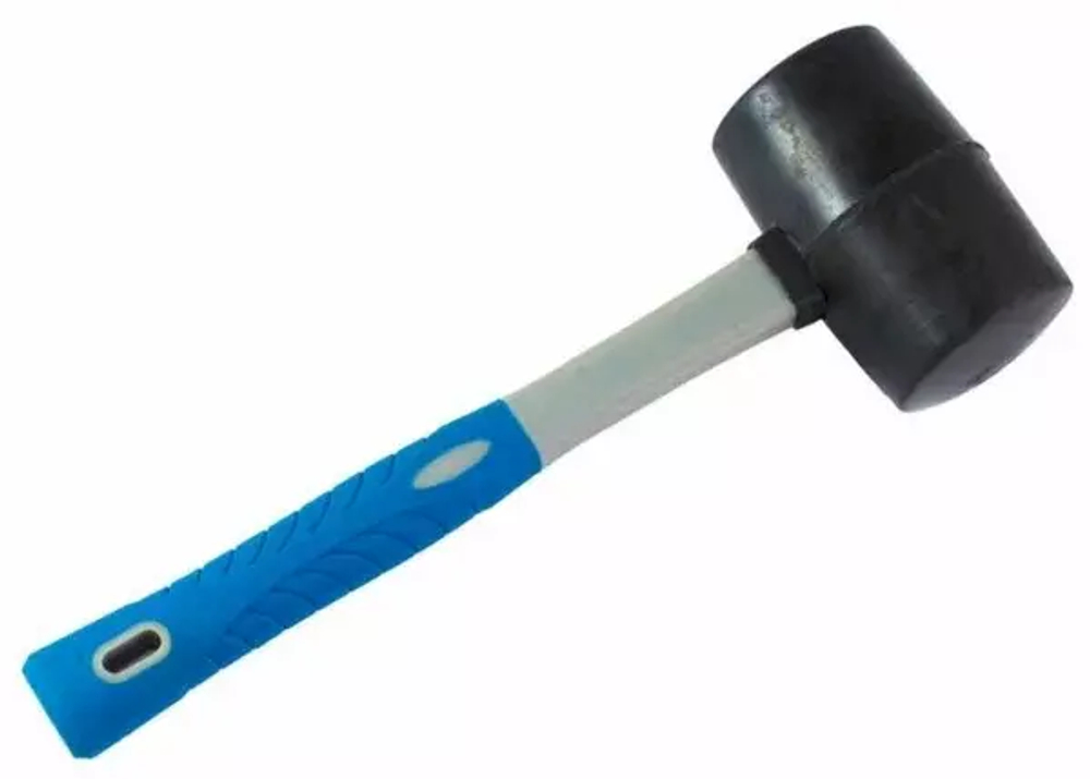 Киянка резиновая рукоятка, фиберглассовая ручкой 680г
