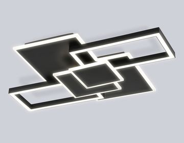 Потолочный светодиодный светильник с пультом 95W 3000K-6400K FA1032/5 BK черный Acrylica Disk Ambrella