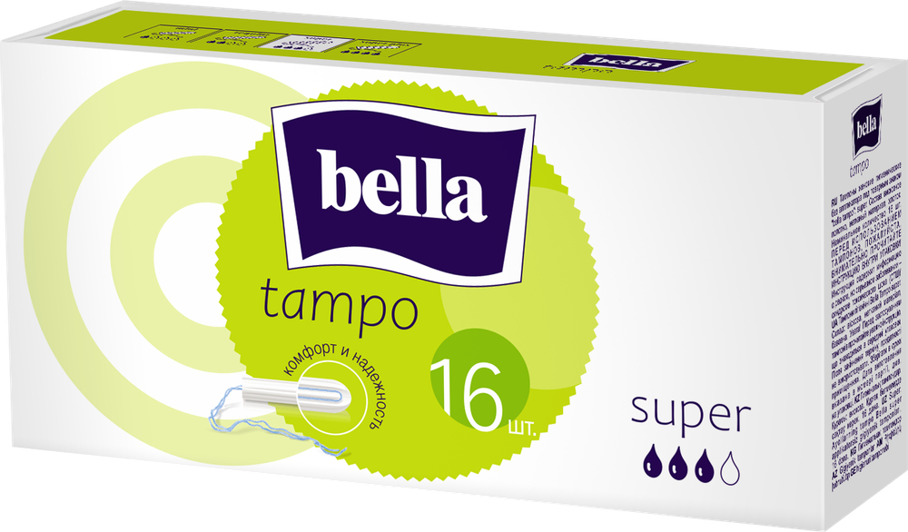 Bella Тампоны женские гигиен. без апплик.comfort Super по 16шт