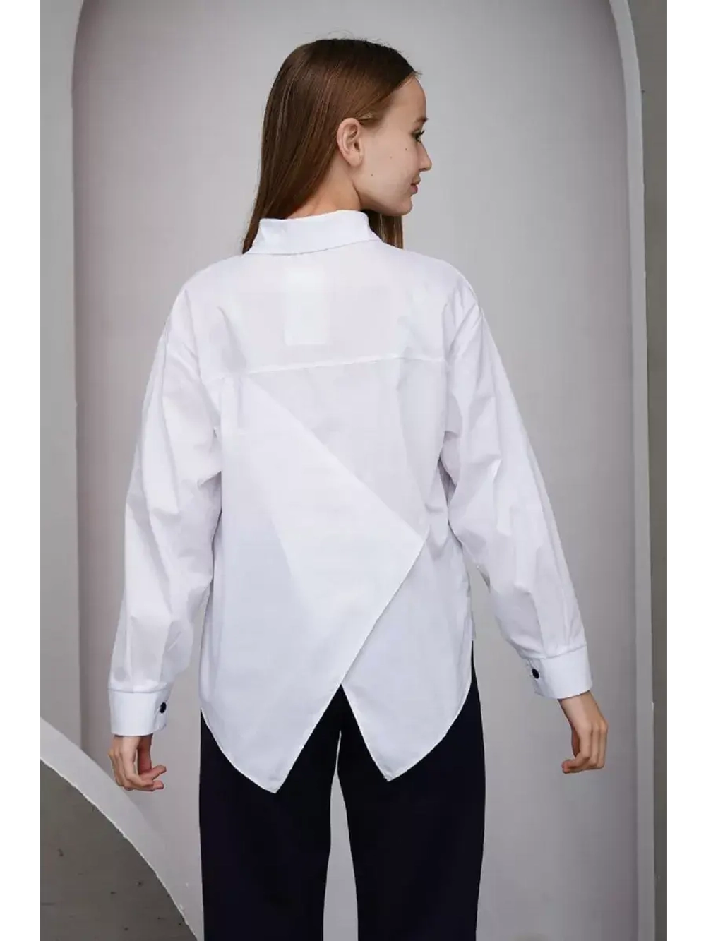 Блузка школьная для девочки оверсайз