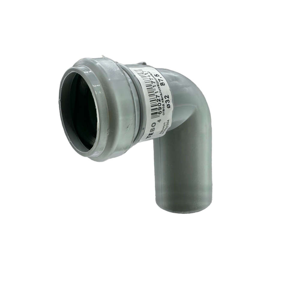 Отвод канализационный TEBO Ø32x87,5°
