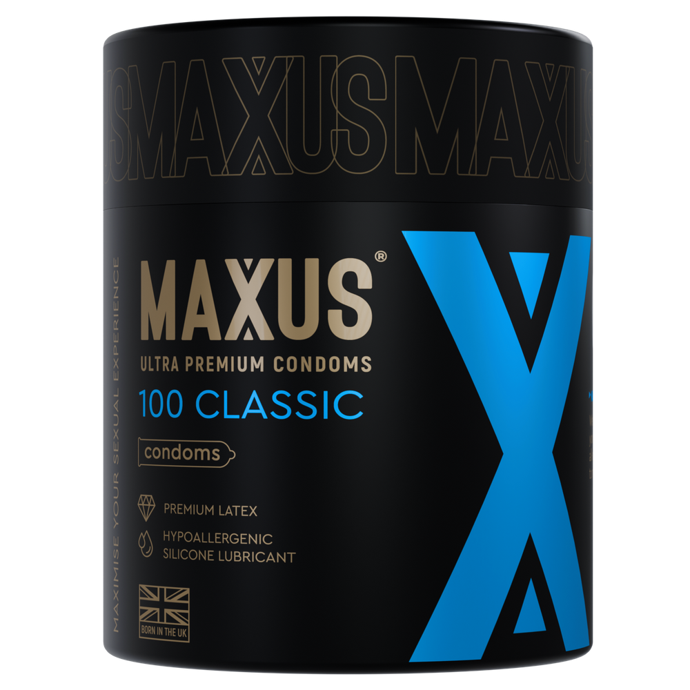 Презервативы MAXUS Classic №100 в железном кейсе, классические X-edition, 100 шт