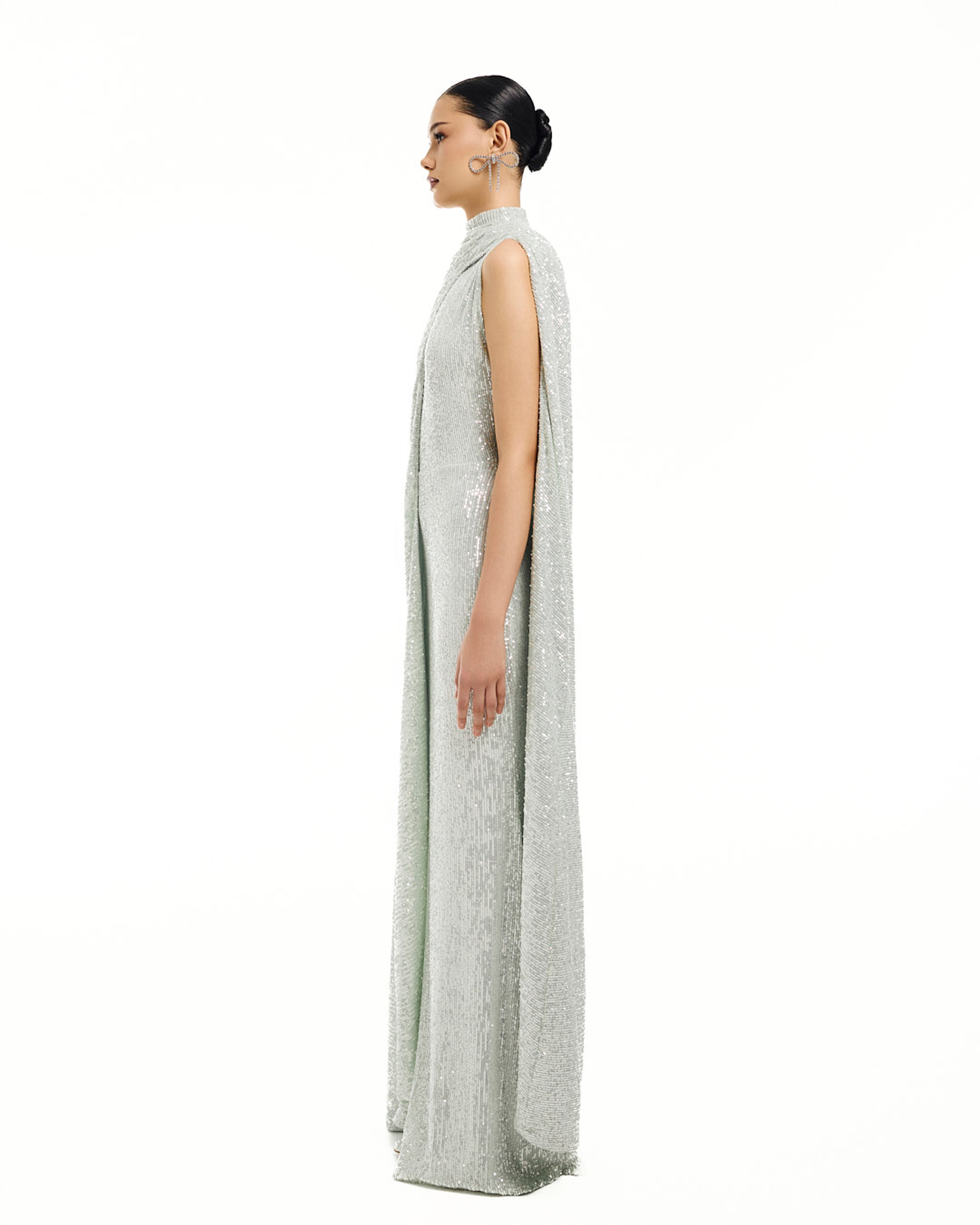 Платье Misteria (Мистериа) пайеточное фисташковое