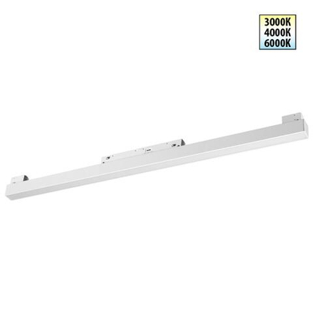 359618 SHINO NT25 000 белый Трековый светильник для низков. шинопровода с переключ. цв. темпер. IP20 LED 3000К\4000К\6000К 20W 48V FLUM