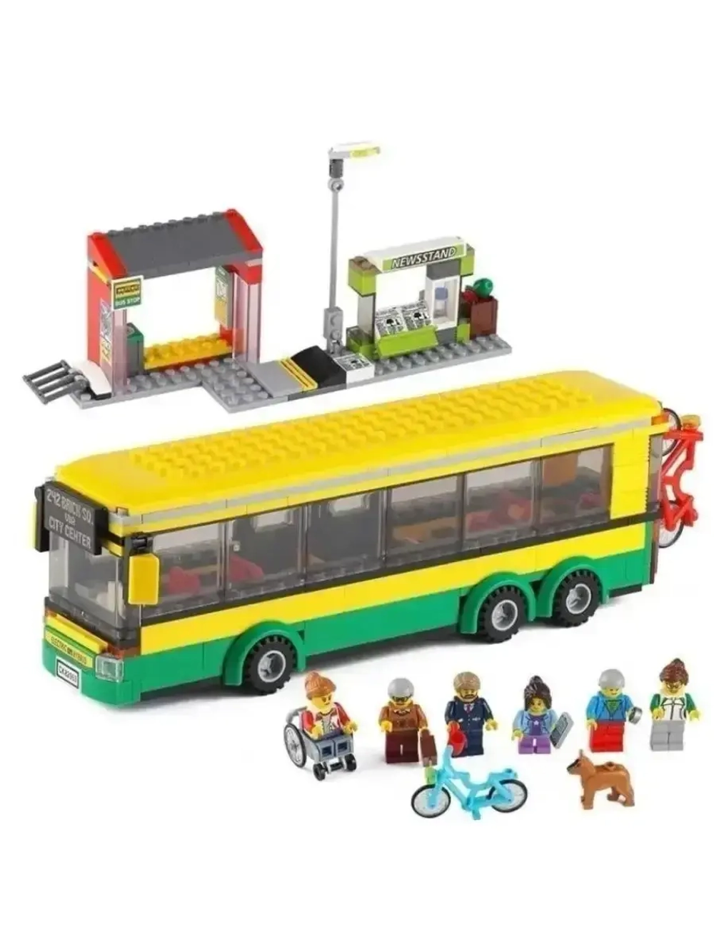 Конструктор Сити Автобусная остановка 337 деталей