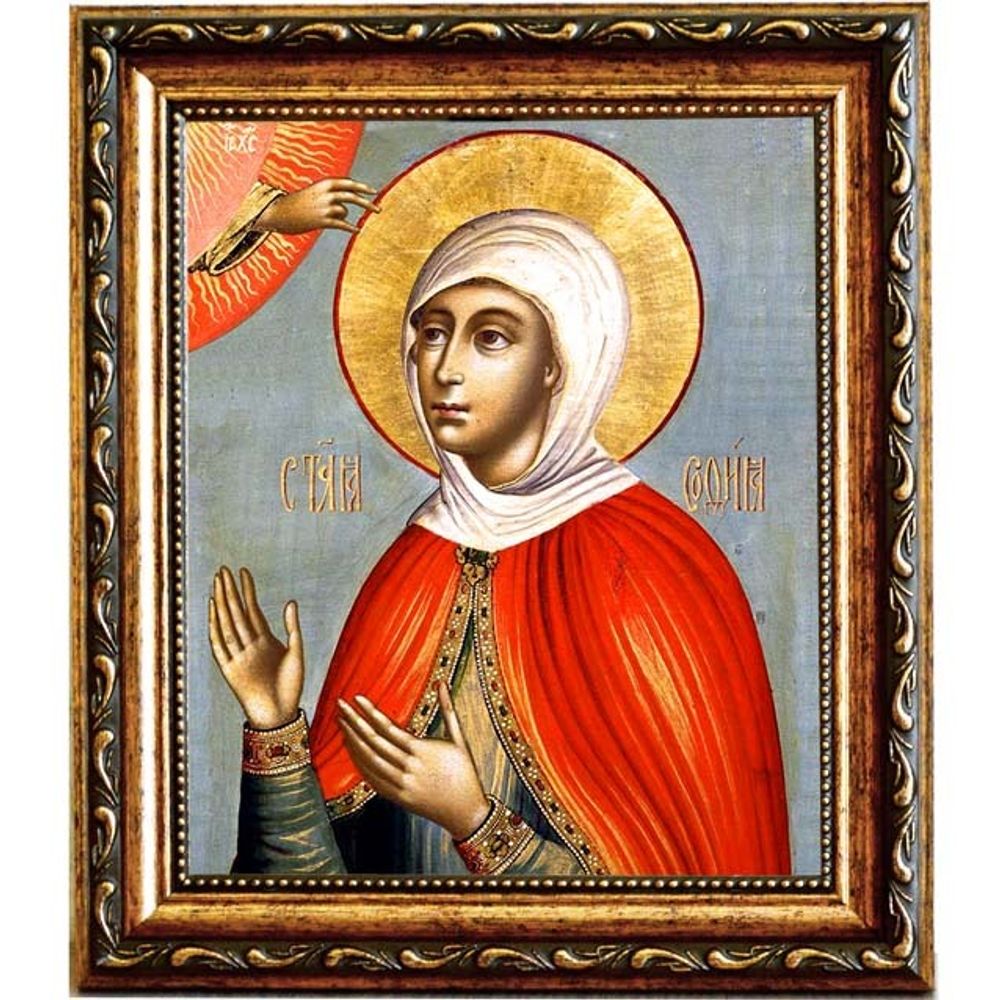 София Египетская мученица. Икона на холсте.