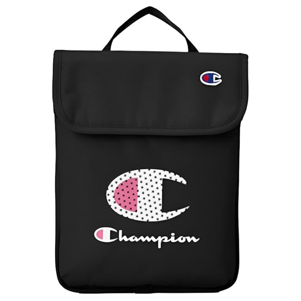 Champion Recycled Polyester With PU Laptop Bag Large Unisex Black