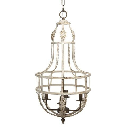 Светильник подвесной "Шато" Ø 43х89см E14/max 4*25W Металл