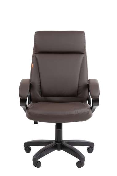 Офисное кресло Chairman 794LT Россия чер.пласт экокожа коричневая
