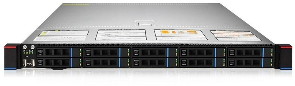 Сервер Gooxi SL101-D10R-G3 без процессора/без накопителей/количество отсеков 2.5" hot swap: 10/2 x 550 Вт/LAN 1 Гбит/c