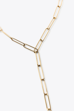 ZARA КОЛЬЕ ИЗ ЗВЕНЬЕВ WATERPROOF, ЗОЛОТИСТЫЙ