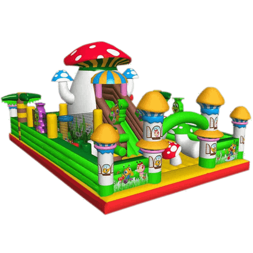 Коммерческий надувной батут "Грибная поляна" 10*6*5.5 м