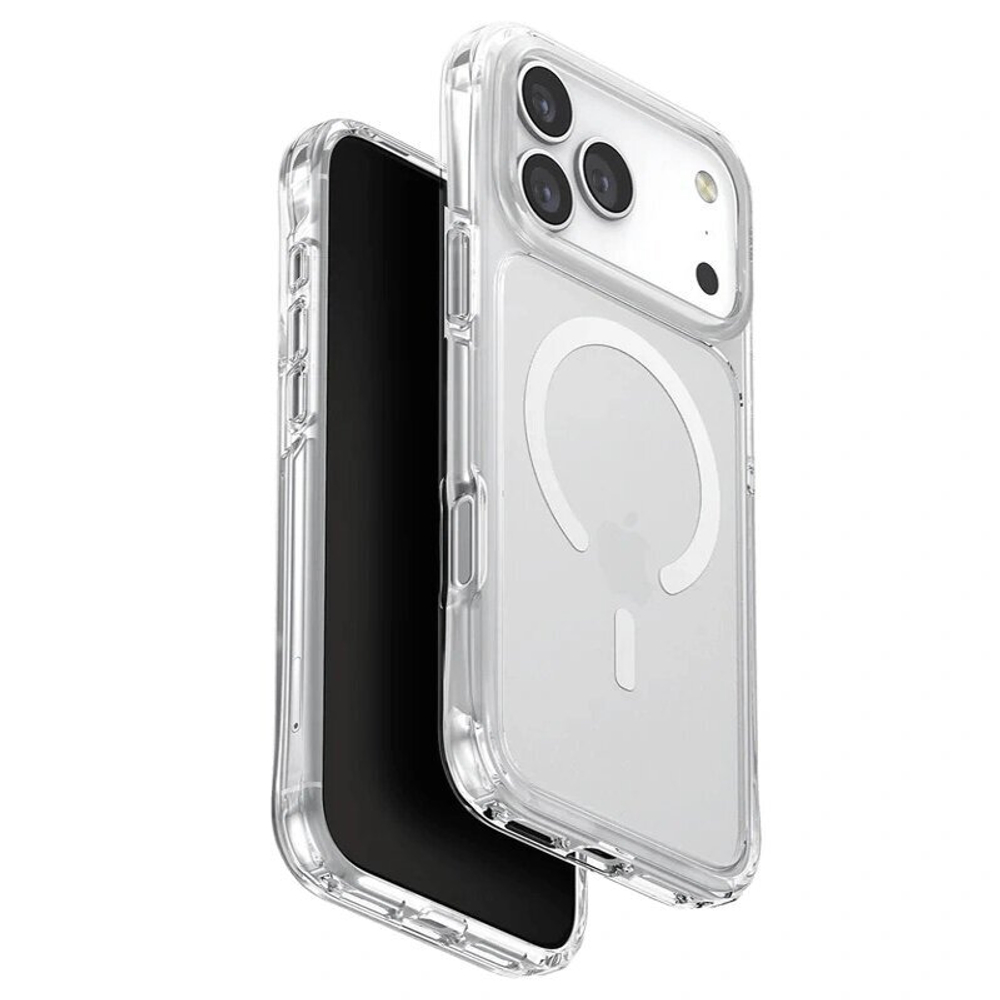 Чехол Uniq для iPhone 17 Pro Max LifePro Xtreme (AF) MagSafe, Frost Clear/White (IP6.9P(2025)-LXAFMFCLRW)