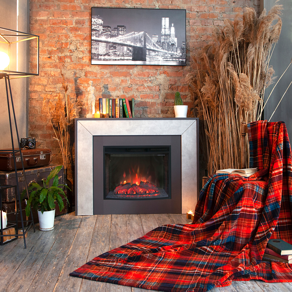 Каминокомплект Real Flame Jersey 25,5 GR с очагом Evrika 25,5