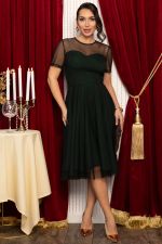 Платье Эйрена (черно-зеленое) П14720-6М LT Collection