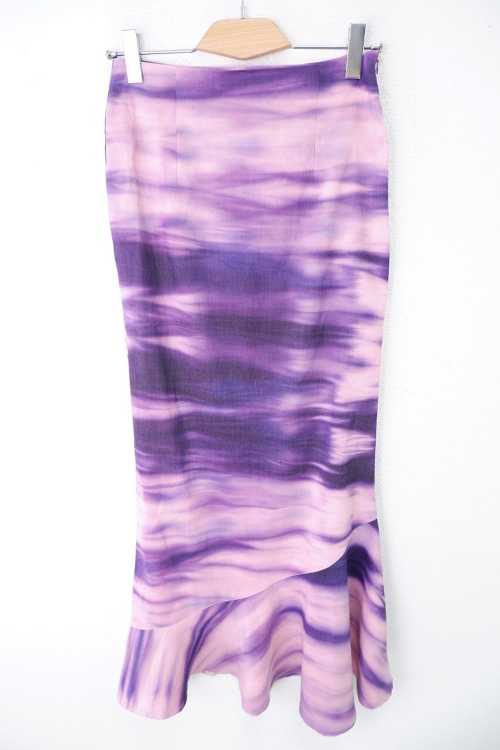 Юбка с акварельным принтом 46 размер