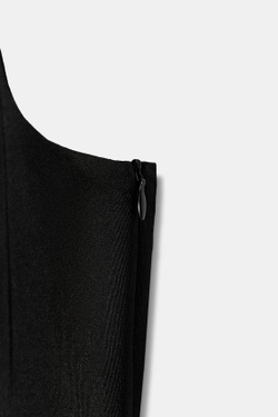 ZARA КОМБИНЕЗОН С ГОРЛОВИНОЙ ХАЛТЕР — ZW COLLECTION, ЧЕРНЫЙ